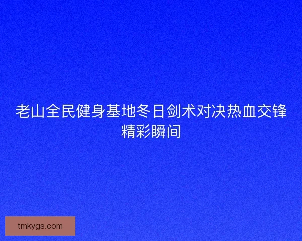 老山全民健身基地冬日剑术对决热血交锋精彩瞬间